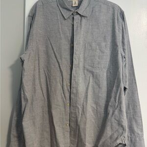 Classic Gray Casual Button-Down Shirt